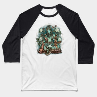 Sacred Geometry Mother - muted colors Baseball T-Shirt